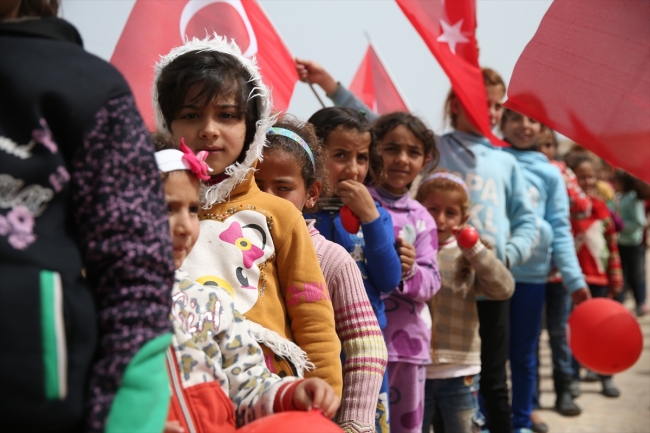 Terörden temizlenen Afrin’de çocuklar ders başı yaptı